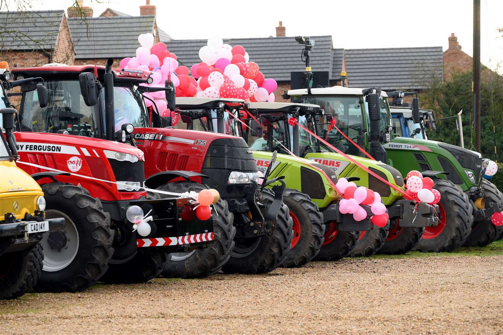 Charity valentines tractor run
