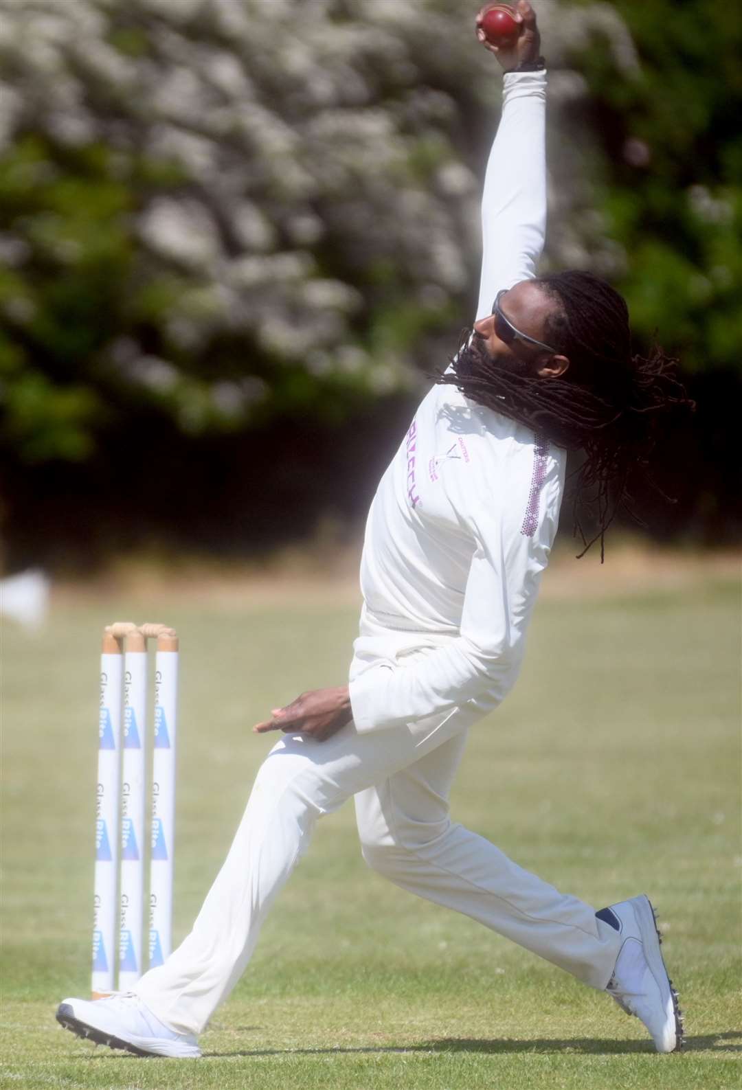 Chatteris bowler Shimron Thomas. Picture: Adam Fairbrother