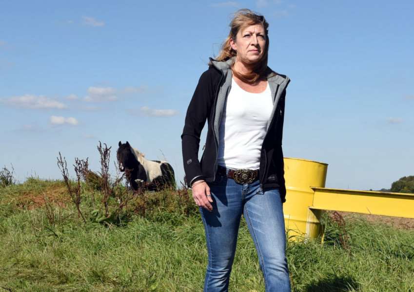 Michelle Slinn is concerned about the welfare of horses on Smeeth Bank in Marshland St James.