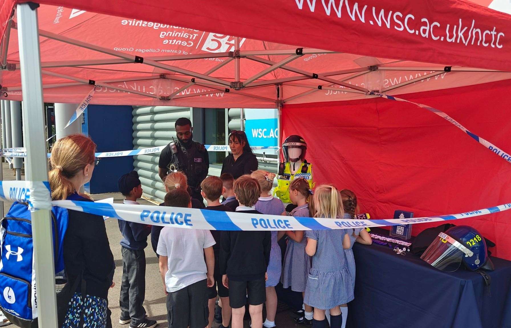 Policing Fenland joined other agencies and companies to talk about career opportunities to local primary school children.