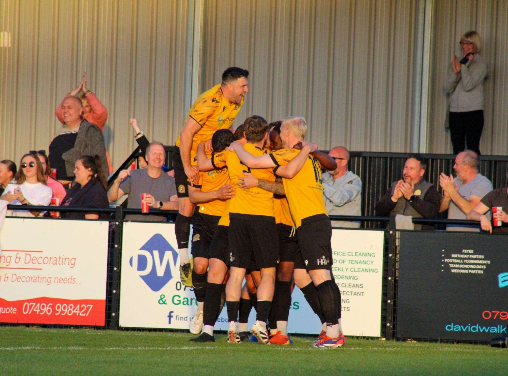 March players celebrate a goal. Picture: Amber Kent