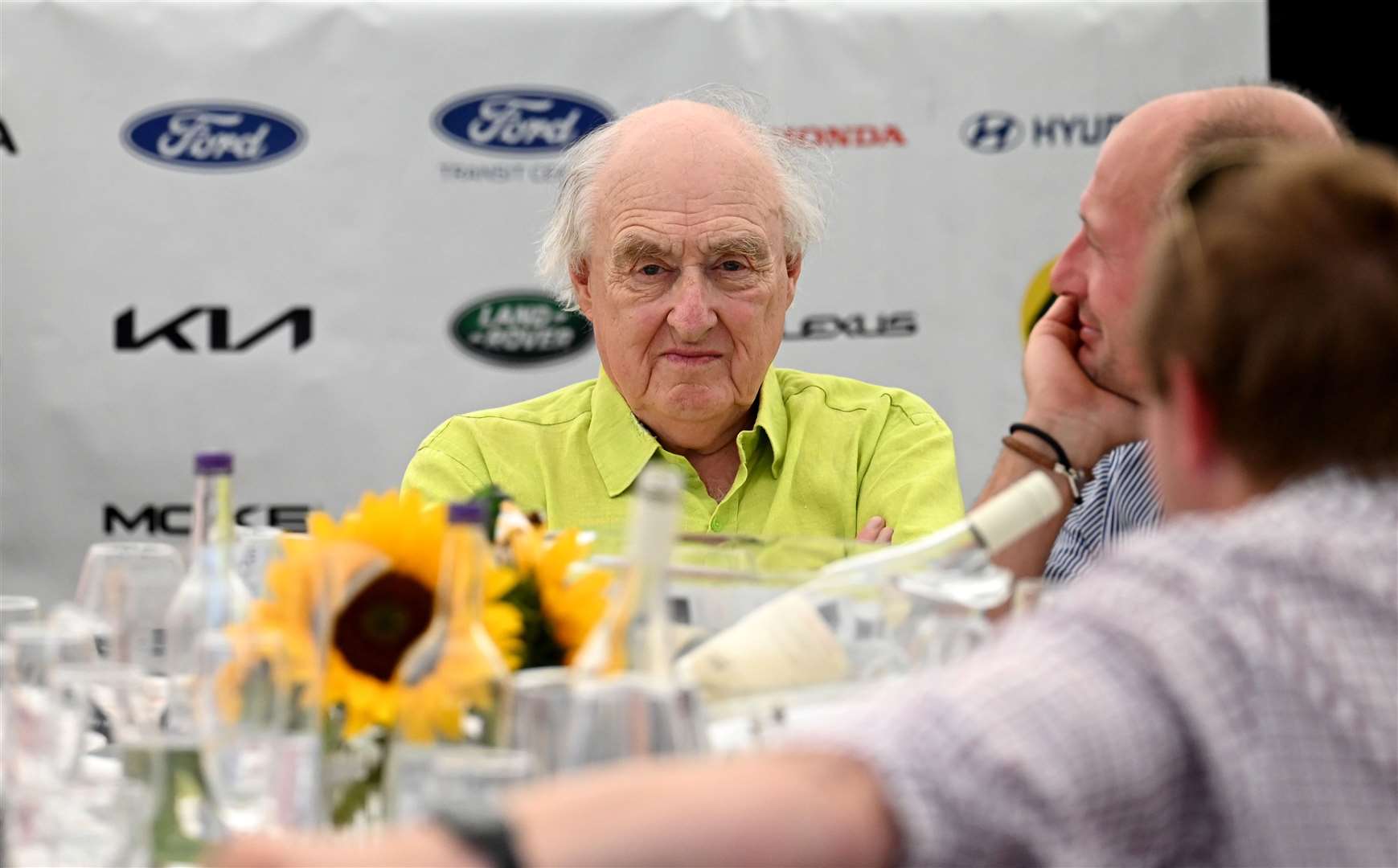 Wisbech cricket club hosting the Lashings cricket club..Henry Blofeld. (58619520)