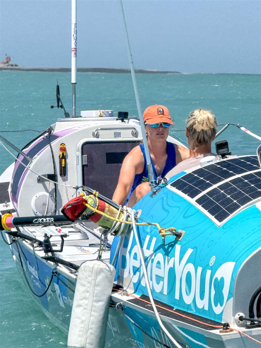 The pair met in 2022 in the Canary Islands when they were preparing for The World’s Toughest Row (Seas the Day/PA)