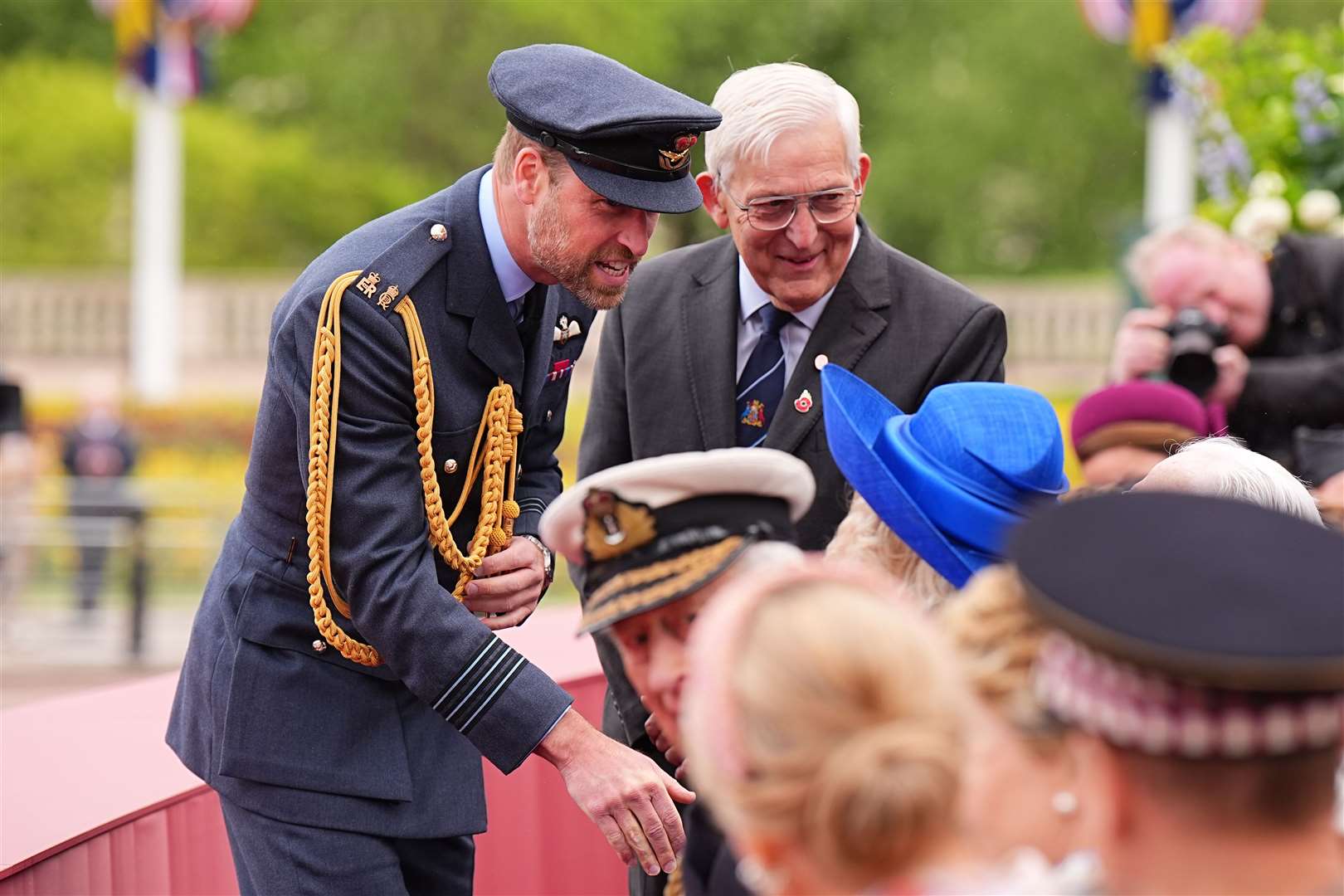 The Prince of Wales arrives for the military procession (Aaron Chown/PA)