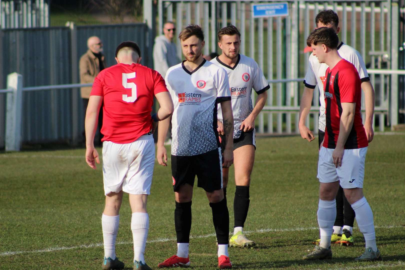 Wisbech strikers Sam Bennett and Rob Conyard. Picture: Erin Larham