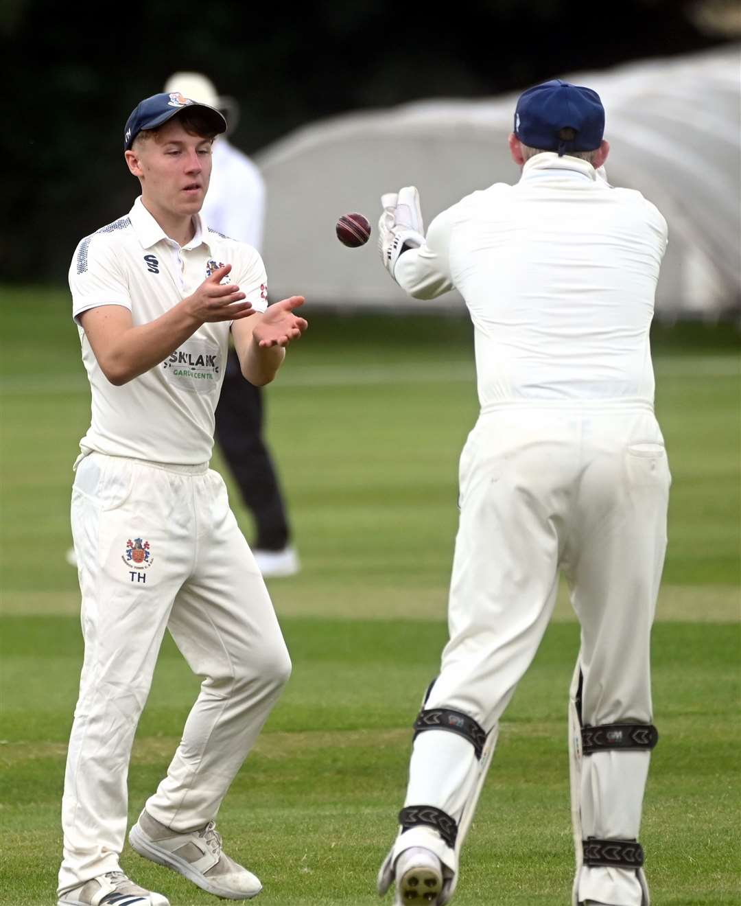 Wisbech v Sudbury cricket action