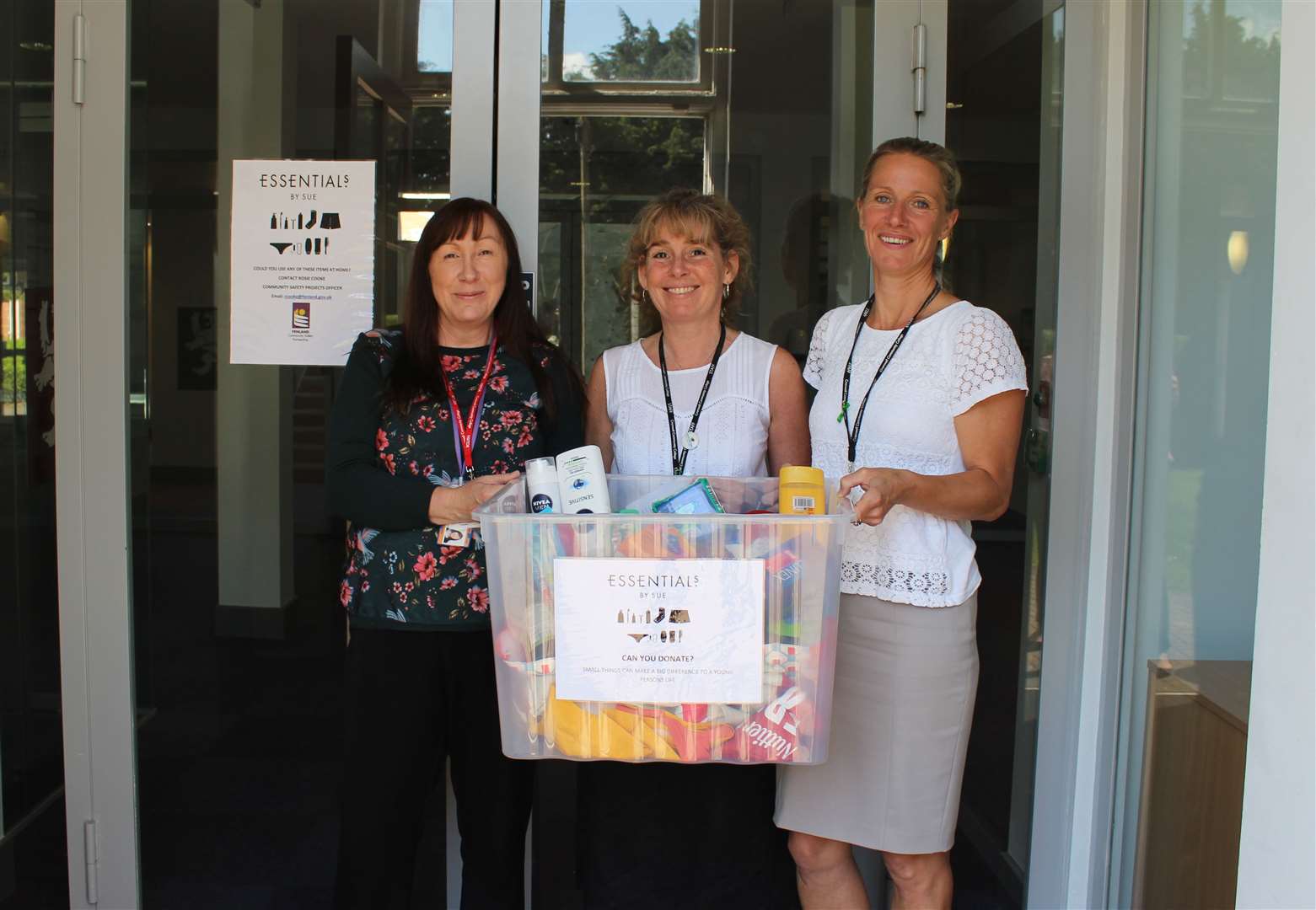 Essentials by Sue is launched at Cromwell Community College in Chatteris, one of the colleges involved in the project. Pictured, from left, are Rosie Cooke, Fenland District Council’s Community Safety Projects Officer; Joanne Roberts, Child Protection Officer at Cromwell Community College, and Jane Horn, Executive Principal. (13720305)