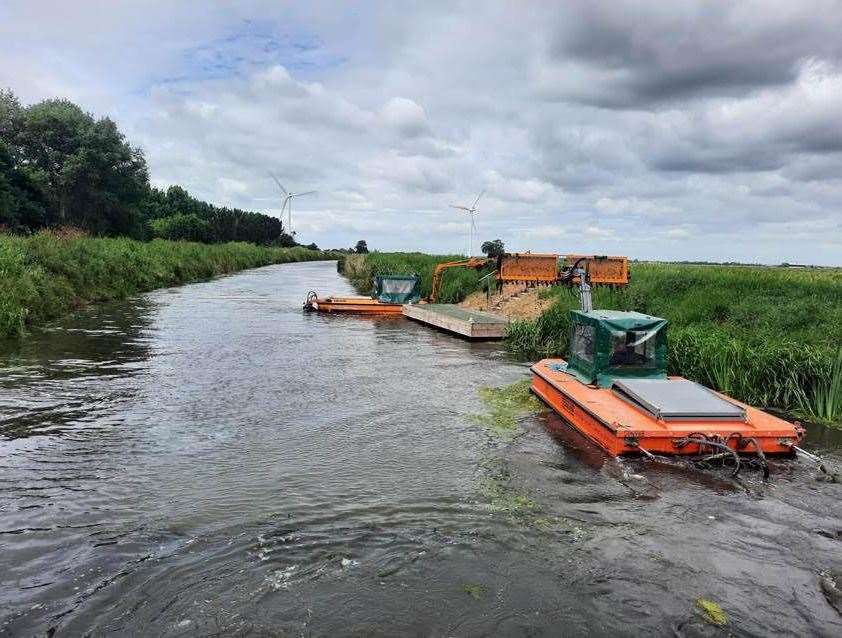 The Middle Level Commissioners maintain the waterways under its control. Photo: Middle Level Commissioners.
