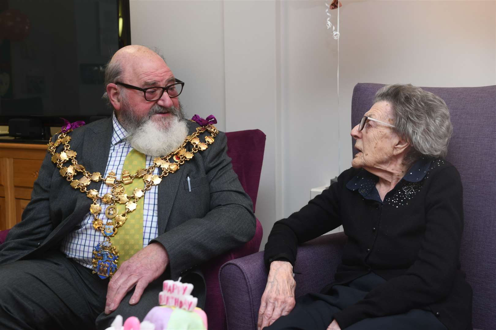 Eva Copeman celebrating her 105th Birthday. (30365995)