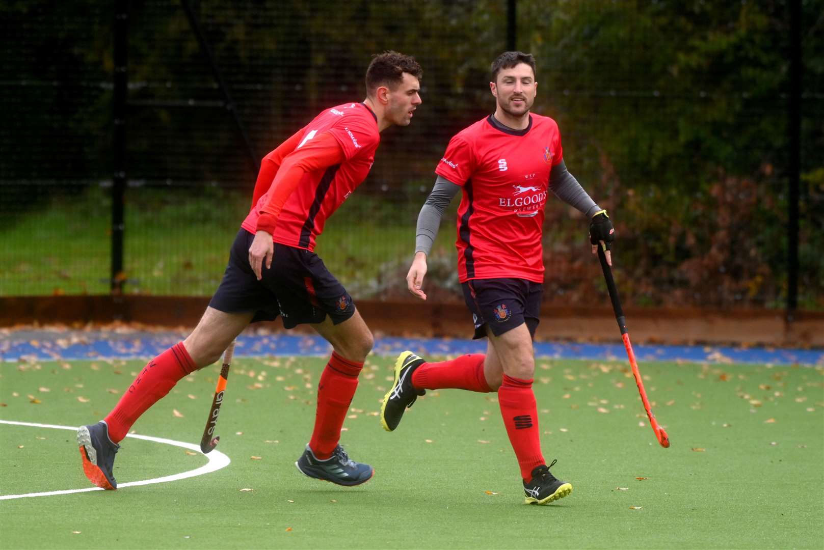 Wisbech Town v St Neots hockey action