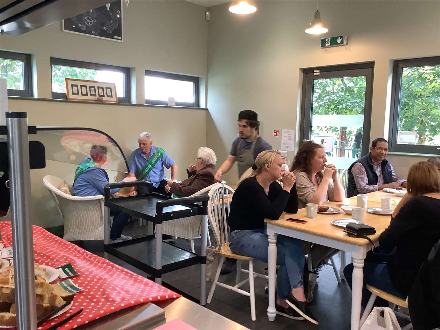 Macmillan Coffee Morning event in Bramley's cafe.