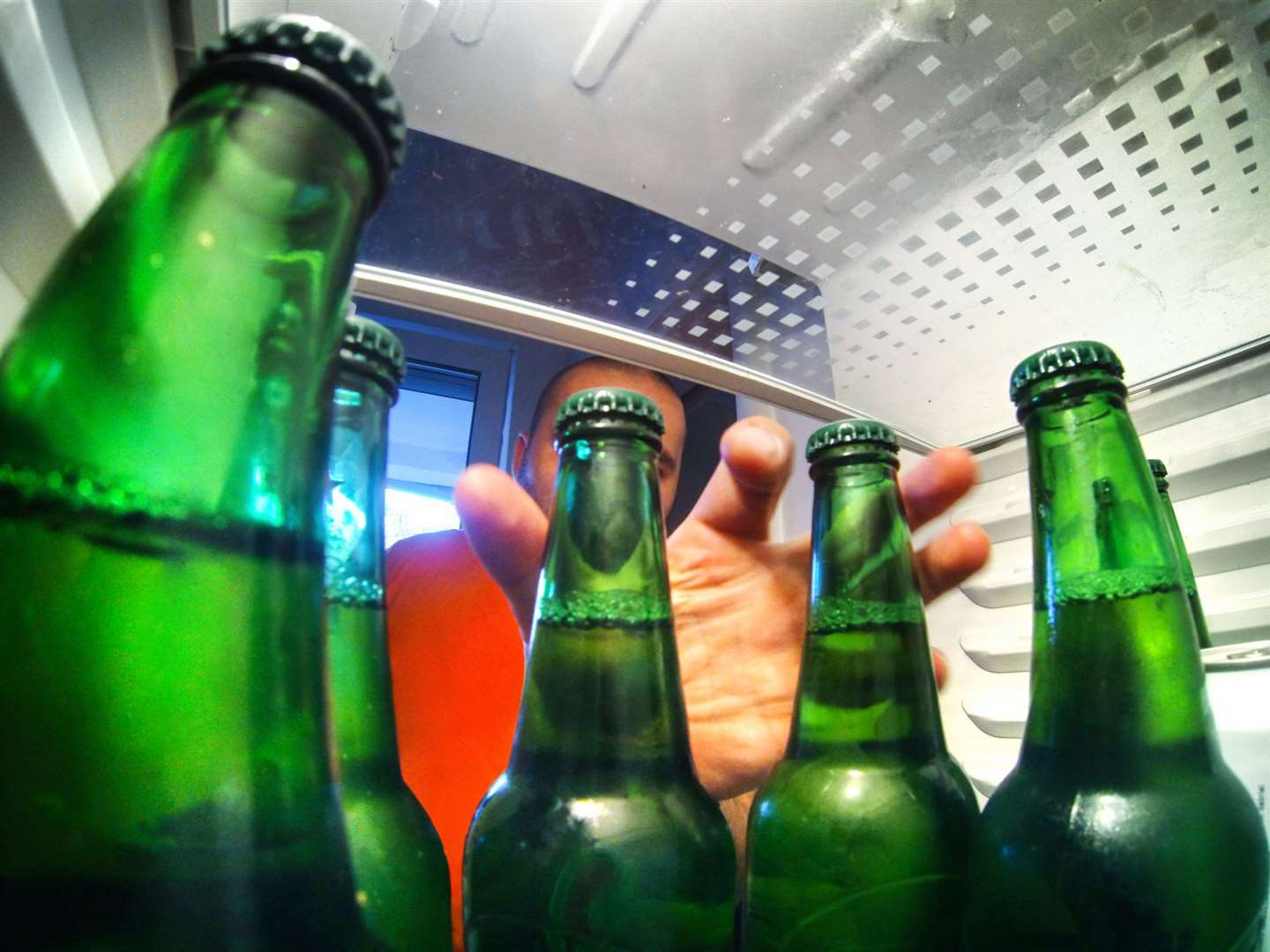 Drink and condiments less likely to go to waste and can be stored on a fridge's top shelves. Image: iStock.