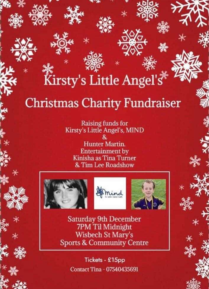 Christmas Charity Fundraiser in memory of Walsoken woman Kirsty Tolley.