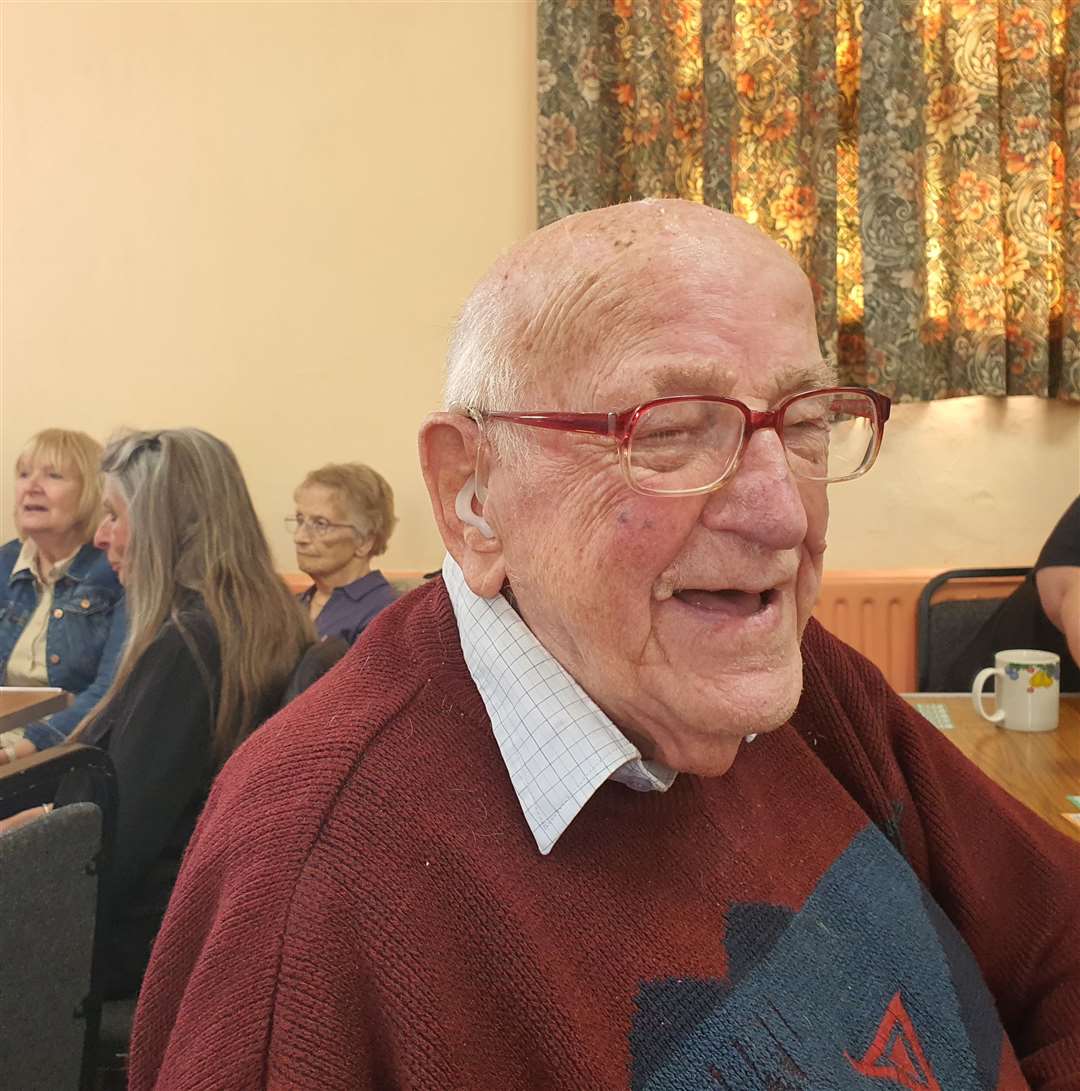 Leslie Pierson, 98, enjoys coming along to the group