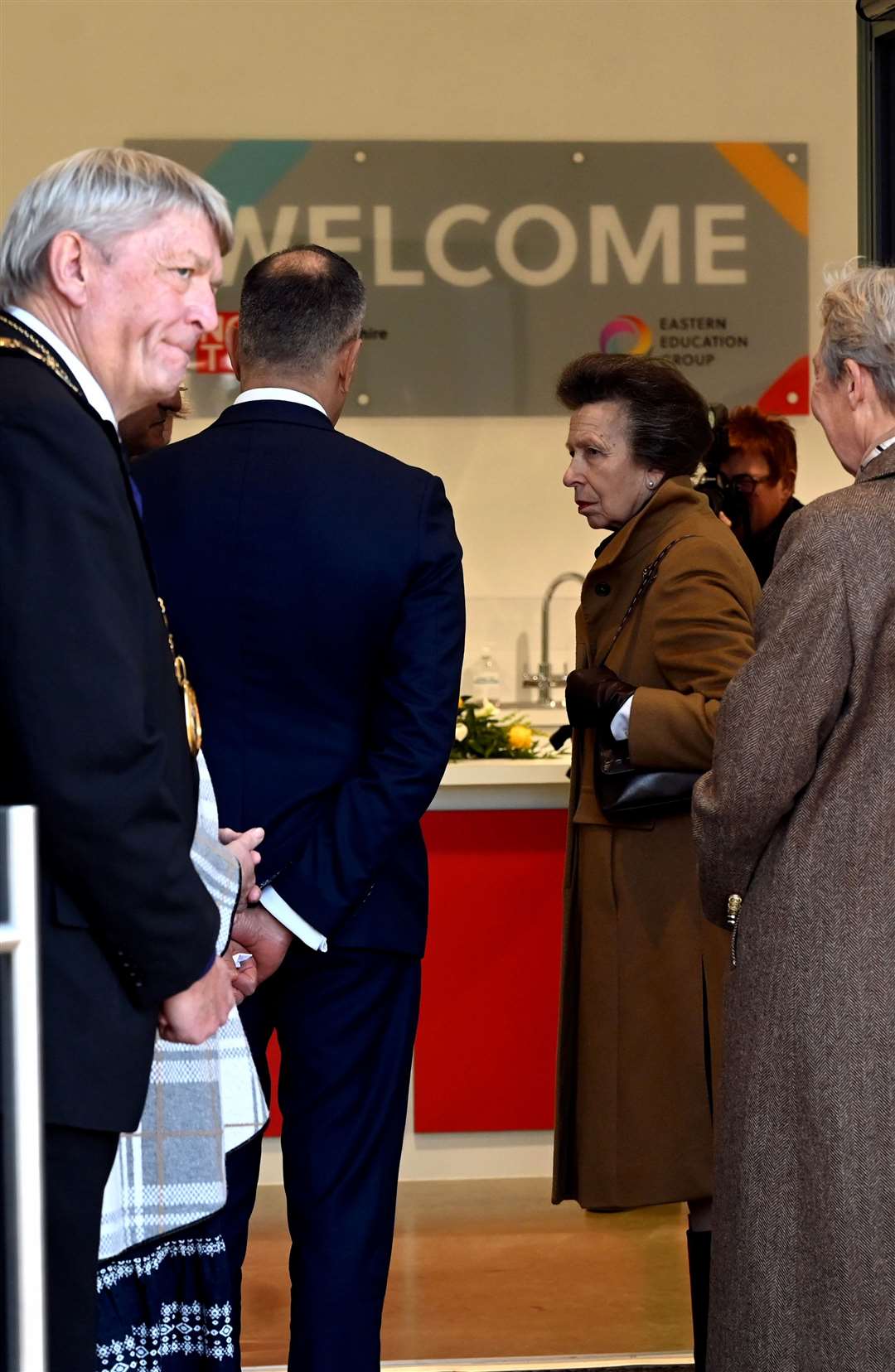 Princess Anne visiting the North Cambridgeshire Training Centre in Chatteris