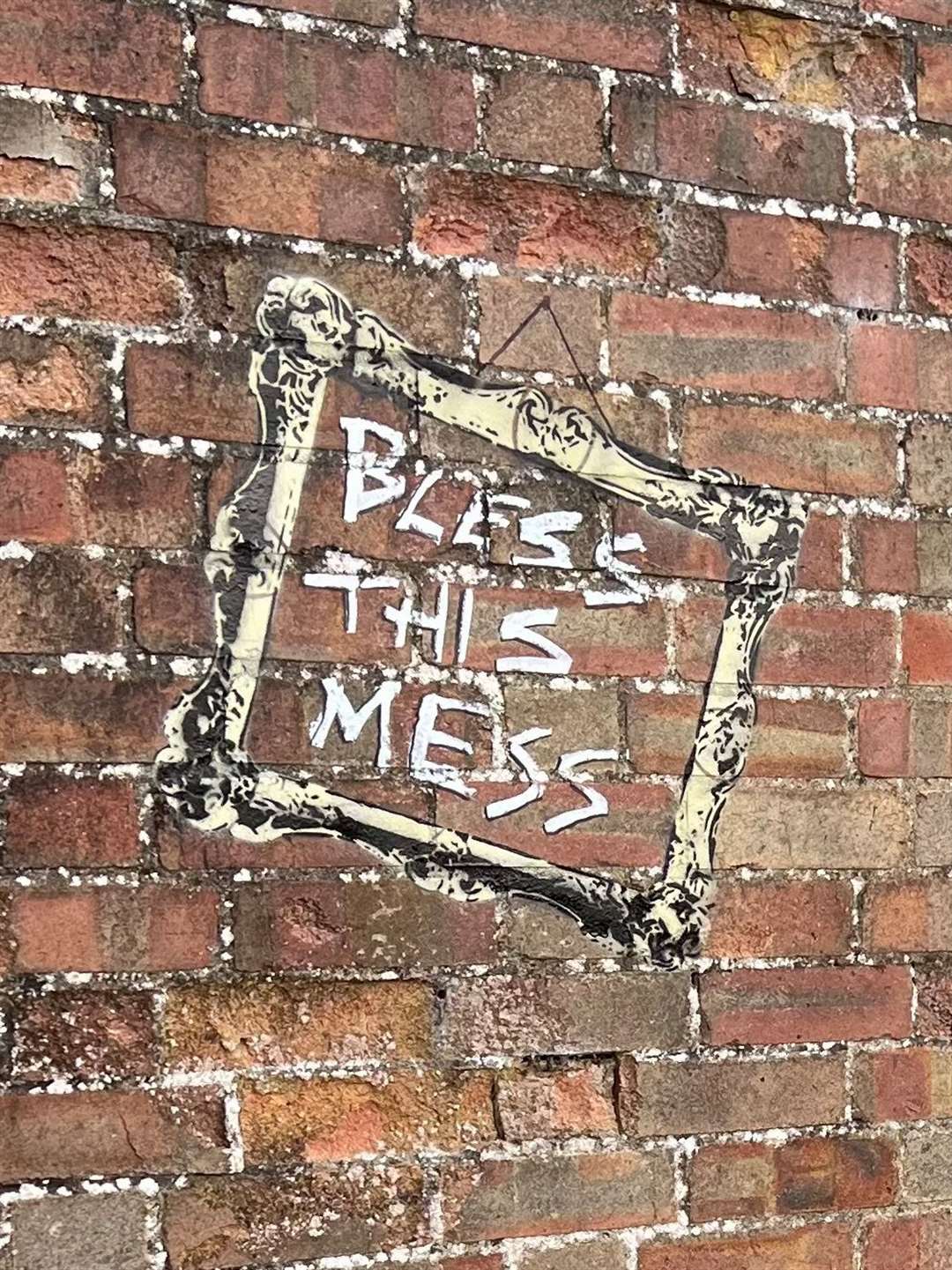 Citizen reader Jackson Kett wonders if this artwork is by famous street artist Banksy, or whether Fenland has its own version of the successful artist. Picture: Jackson Kett