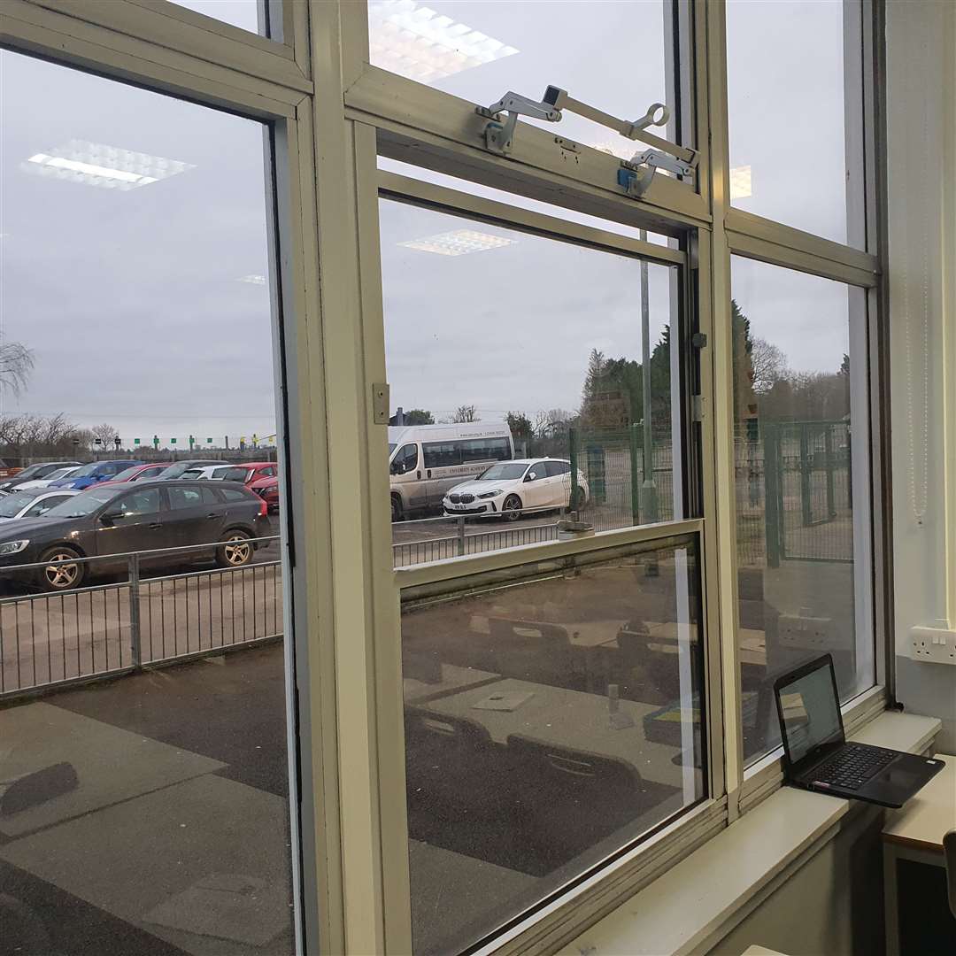 Windows are kept open to alleviate moist air causing condensation. DEC 2024