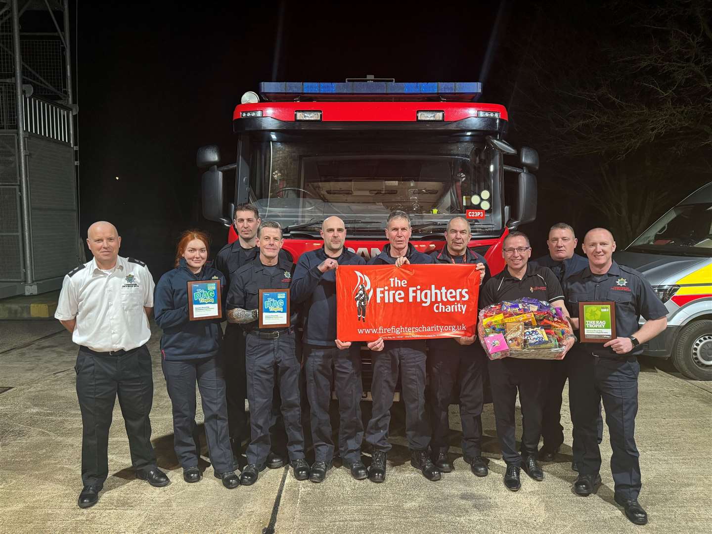 Chatteris firefighters have thanked the local community for their continued support as they scooped The Fire Fighters Charity Bag It and Bank It competition for a third year running