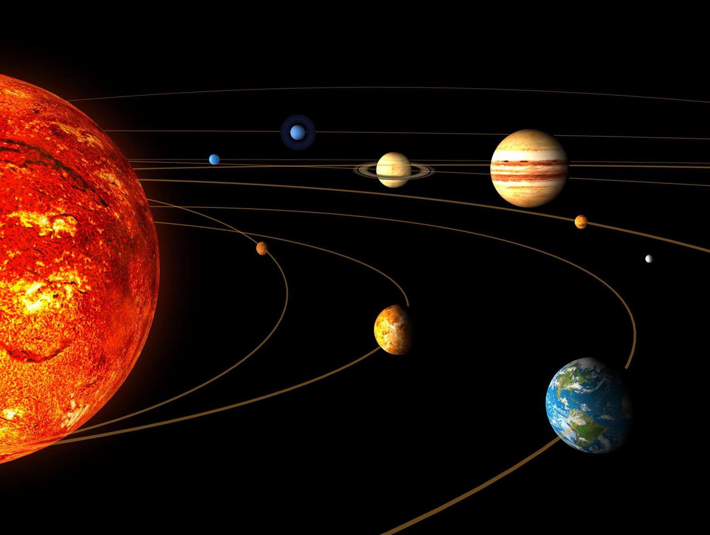 Planets appearing close together, as looked at from Earth, is called a conjunction. Pictures credit: NASA