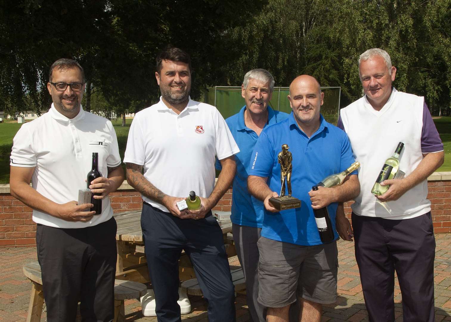 Tydd SG GC Bob Johns Classic winners from Coveris Wisbech, from left: Barry Ellis, Matt Houchen, centre back organizer John Leake, John Forbes, and Steve Embleton. (15857117)