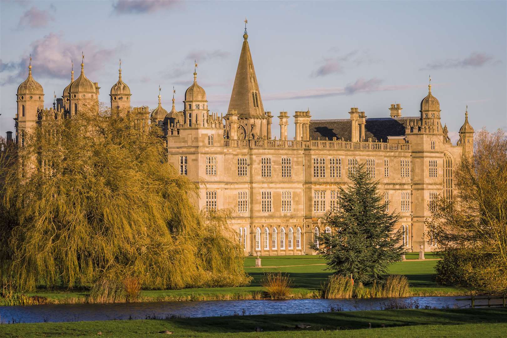 Burghley House, near Stamford, was the first of the 70-acre Platinum Jubilee Woods announced