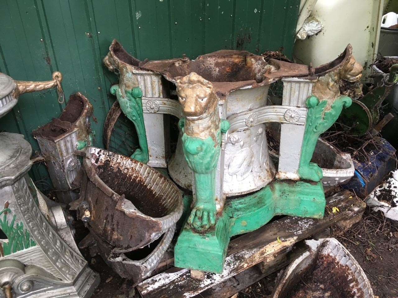 The centrepiece was in a number of pieces and in poor shape when it arrived at the museum in November
