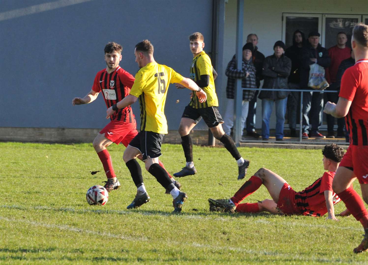Holbeach United were 7-1 winners over FC Parson Drove on Boxing Day. Photo: Chris Lowndes (61553304)