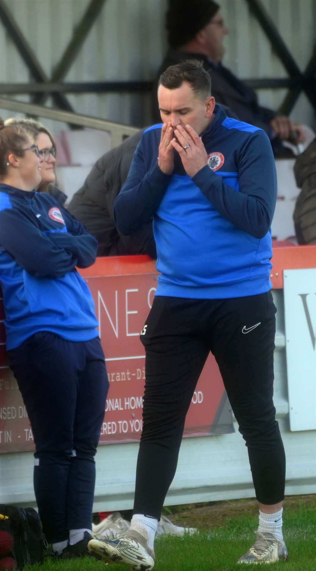 Wisbech v Tividale first round of the FA Vase Wisbech manager Alex Street