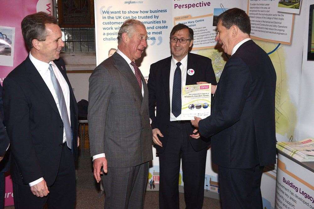 Prince Charles learned about Wisbech 2020 when he visited the town in 2018. (28866234)