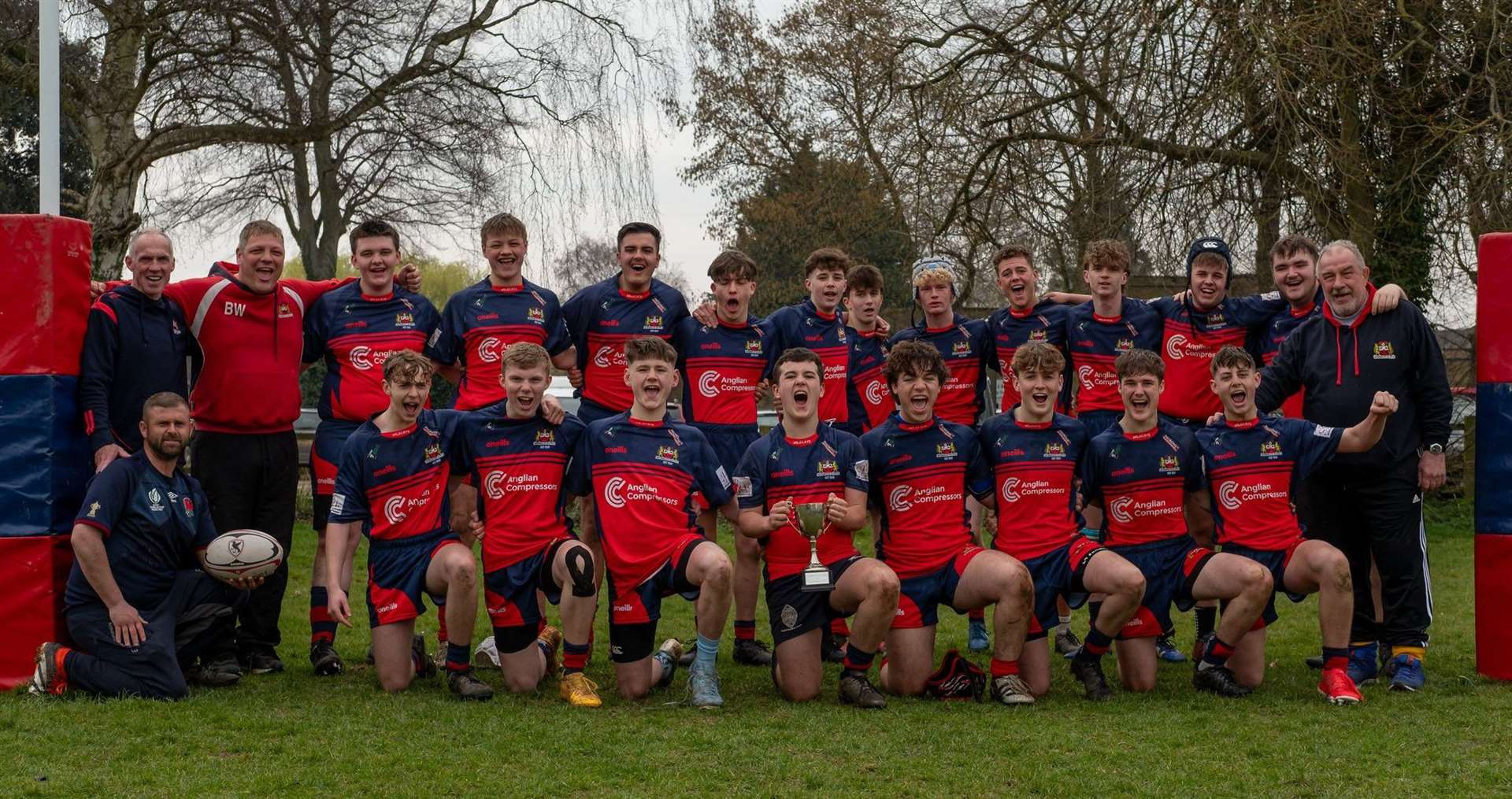 Wisbech under-16s face the camera. Picture: Andy Titmuss.