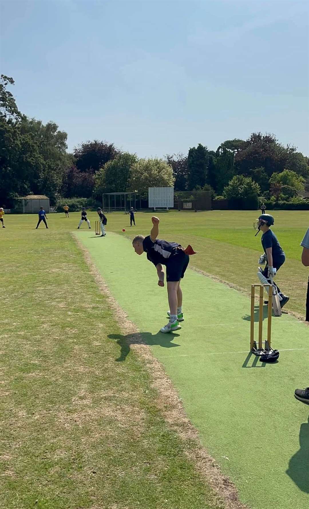 The wickets are used for training and will cost up to £8,000 to repair. PHOTO: SUBMITTED