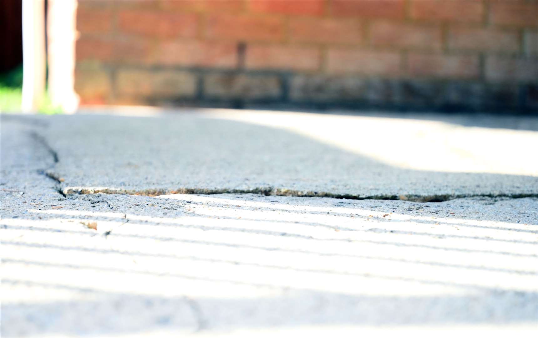 This concrete patch was laid just three months ago and is already cracking due to subsidence.