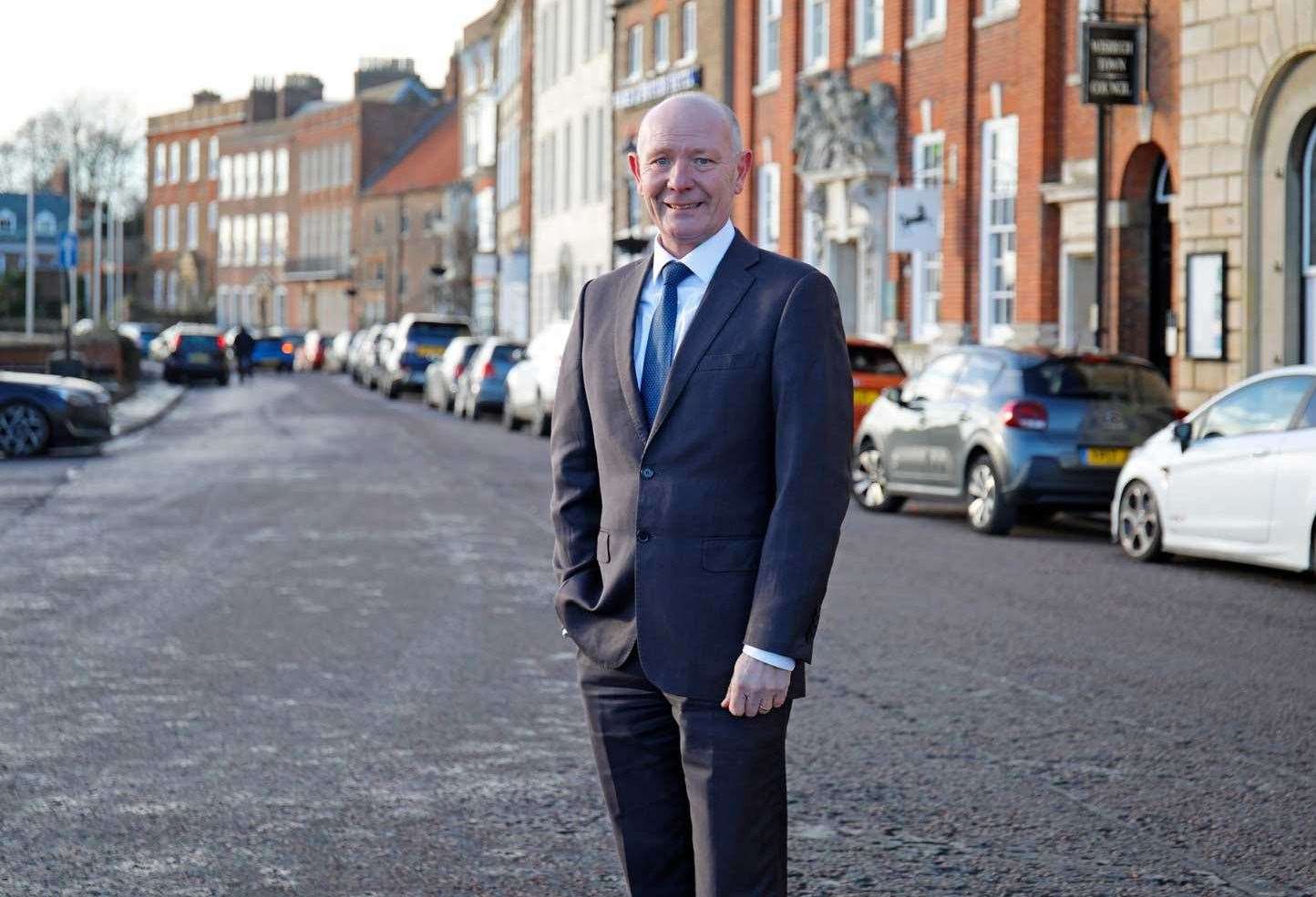 Police and Crime Commissioner Darryl Preston pictured in Wisbech.