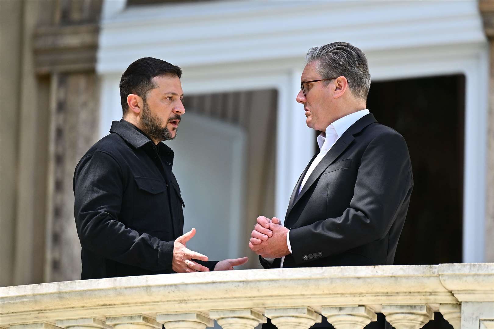 Prime Minister Keir Starmer and President of Ukraine Volodymyr Zelensky met in Rome on Saturday (Marco M Mantovani/PA)