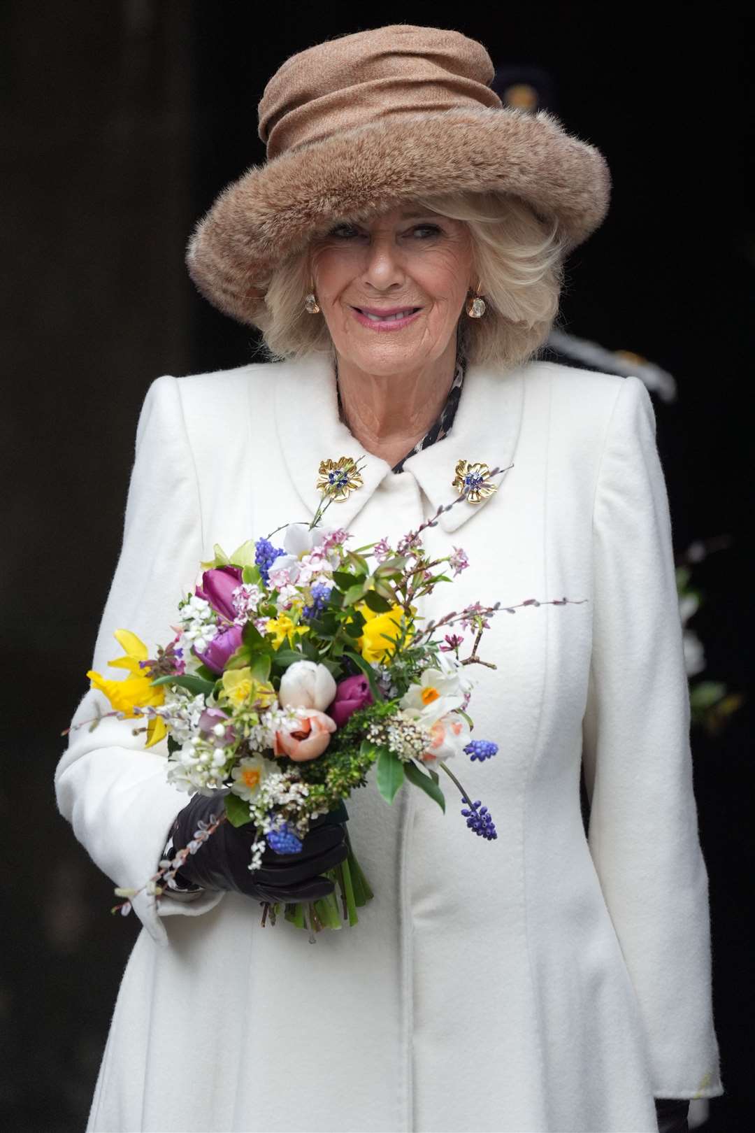 Camilla attended the Royal Maundy service at Worcester Cathedral last year (Jacob King/PA)