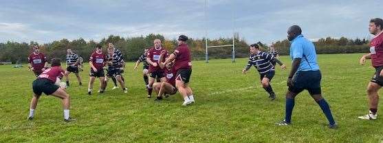 March Bears (purple) during their big win in St Ives