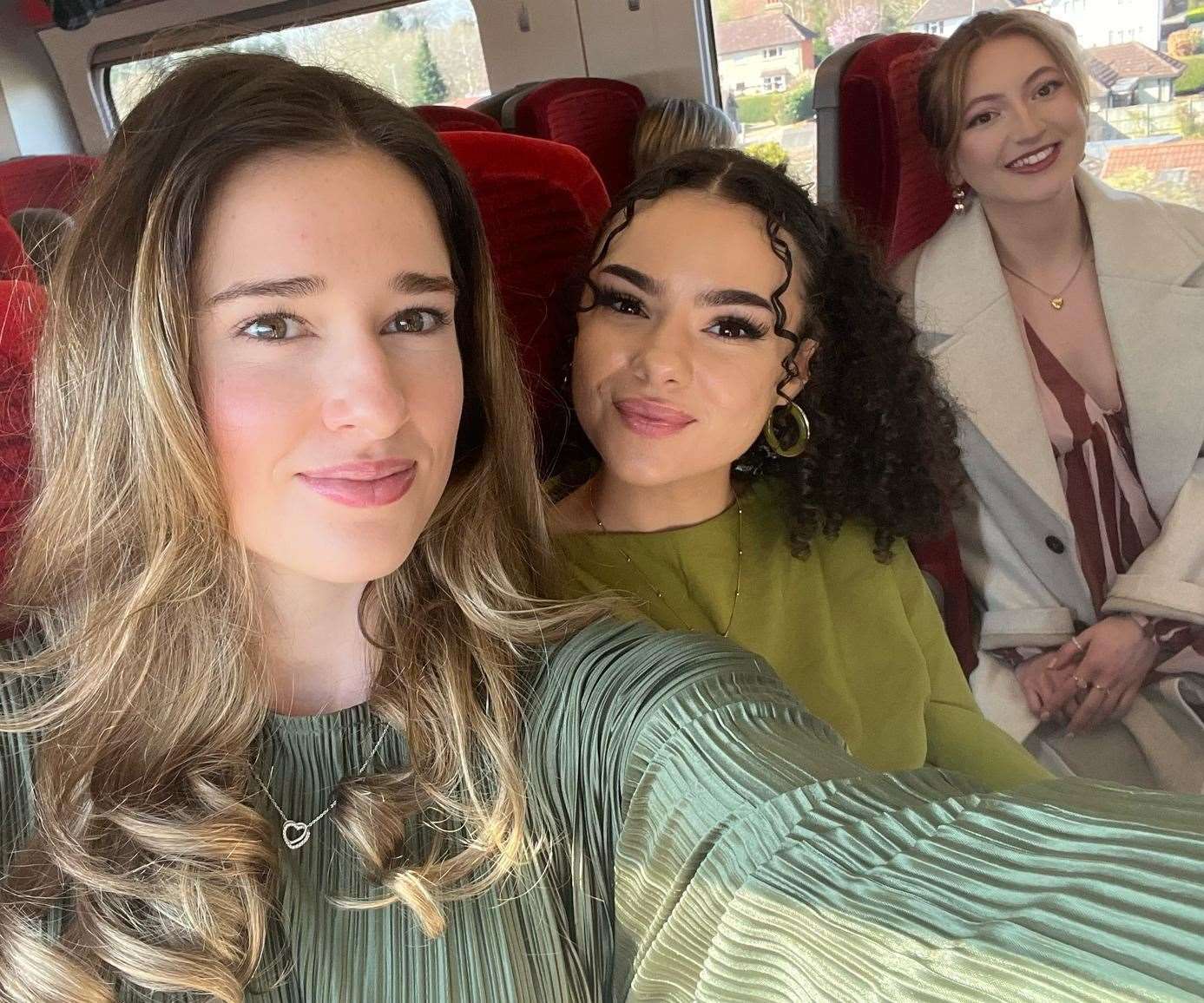 On the train to London!