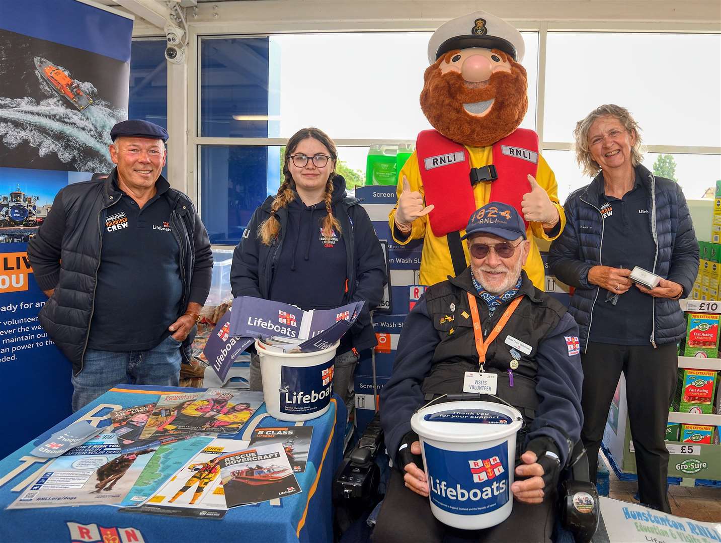 RNLI fundraisers at Tesco. Picture: RNLI/Chris Bishop