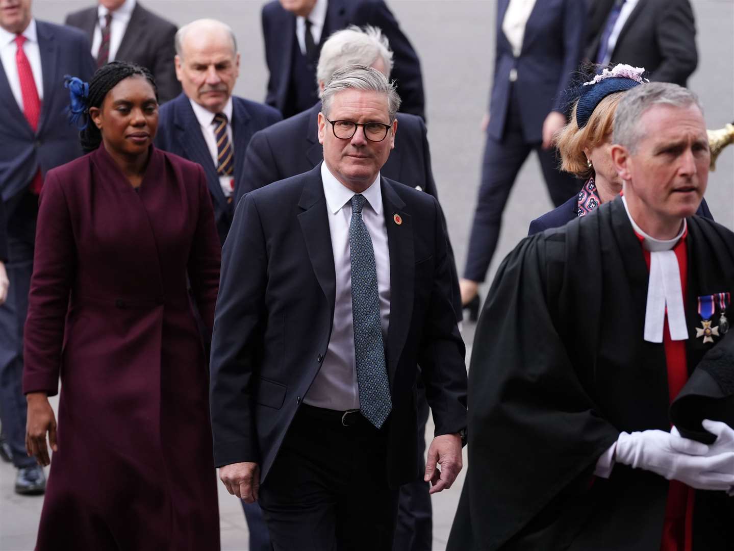 Prime Minister Sir Keir Starmer and Conservative Party leader Kemi Badenoch were among the political attendees at the thanksgiving service (Jonathan Brady/PA)