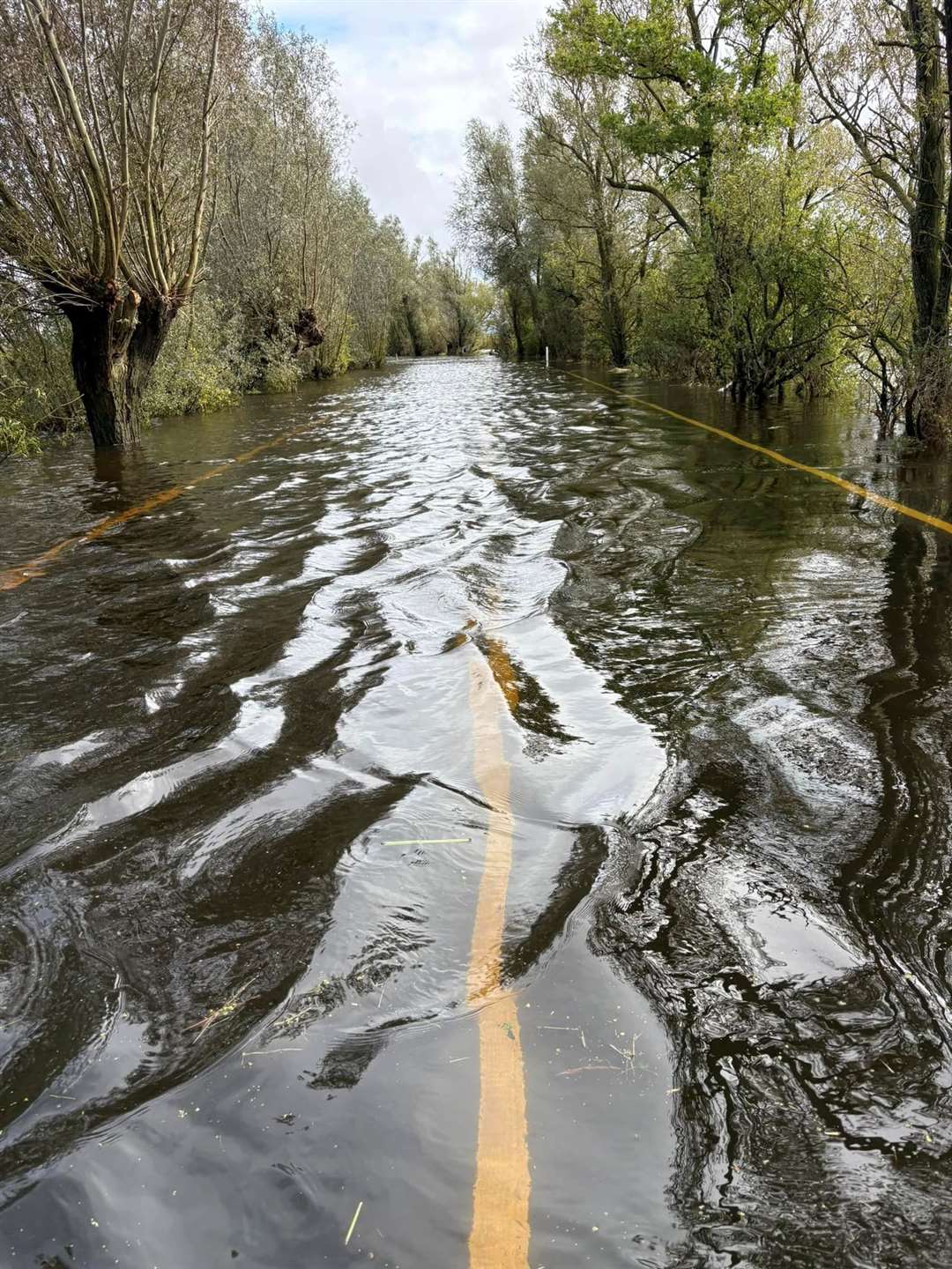 Drivers are being advised to find an alternative route. Picture: Welney Flood Watch