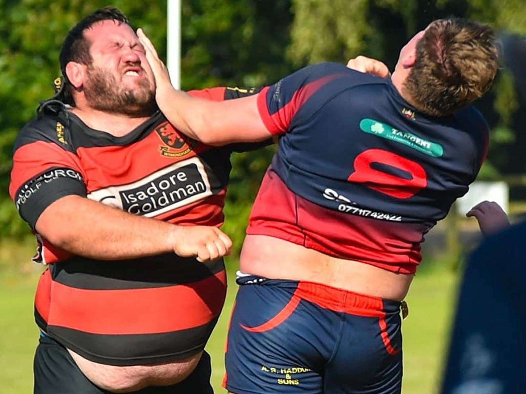 In a highly competitive match, the Wymondham prop and Wisbech number 8 get better acquaint