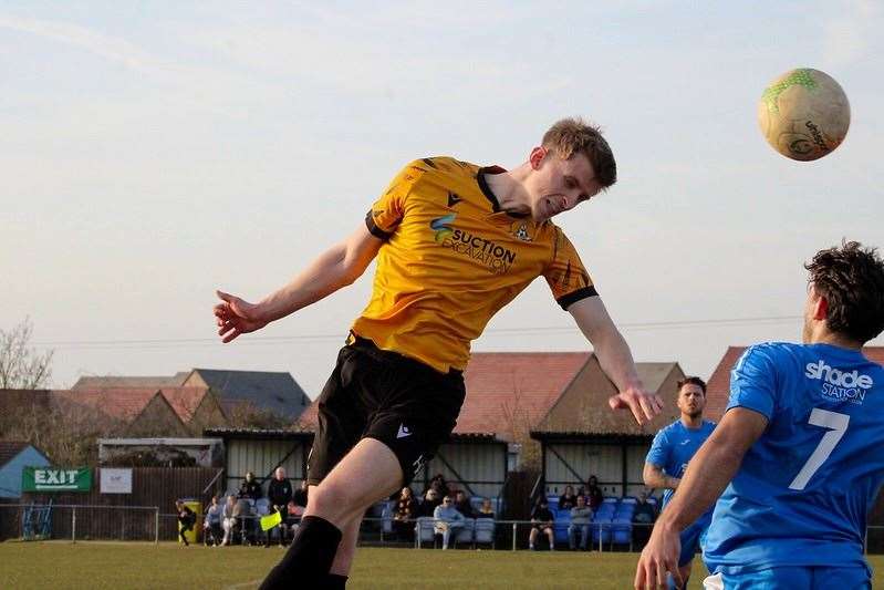 Jack Withers wins a header. Picture Amber Kent