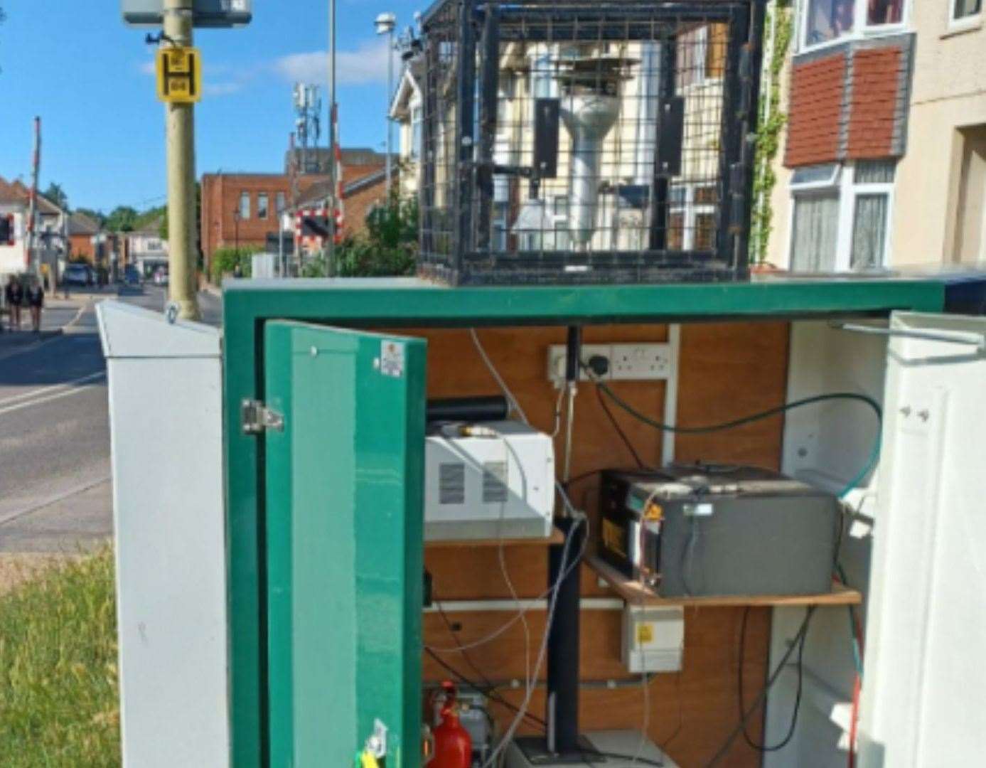 An air quality monitoring box. Picture: Stock image