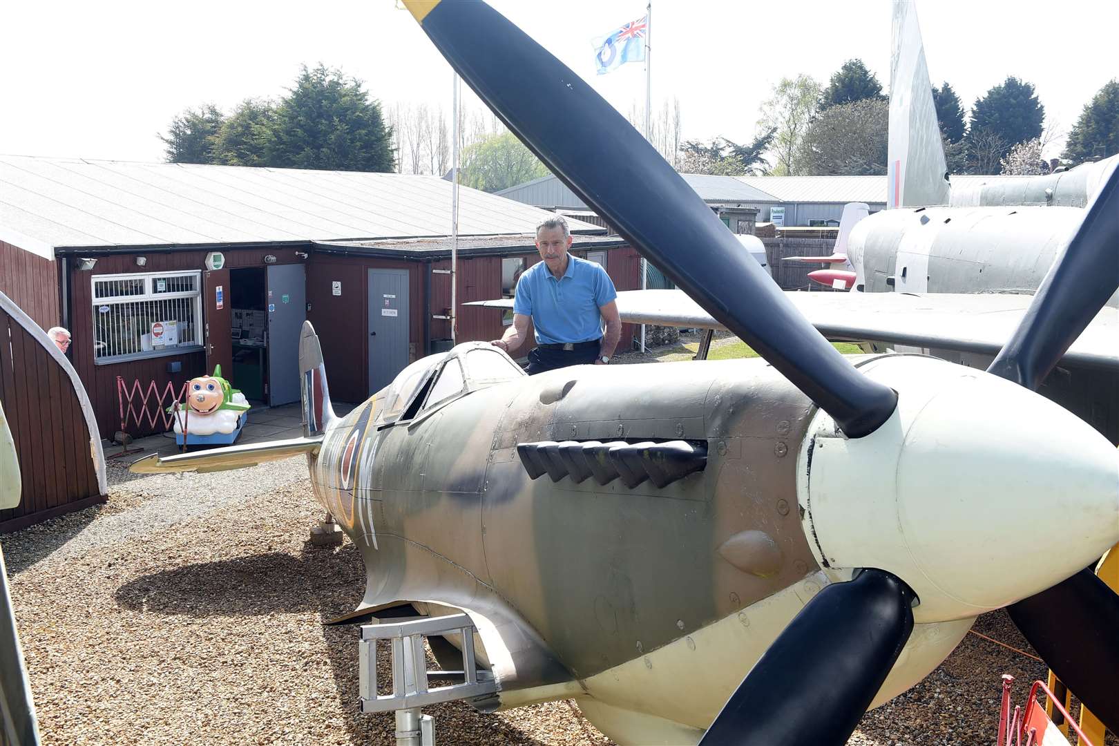 Model Spitfire is among the many exhibits at the museum