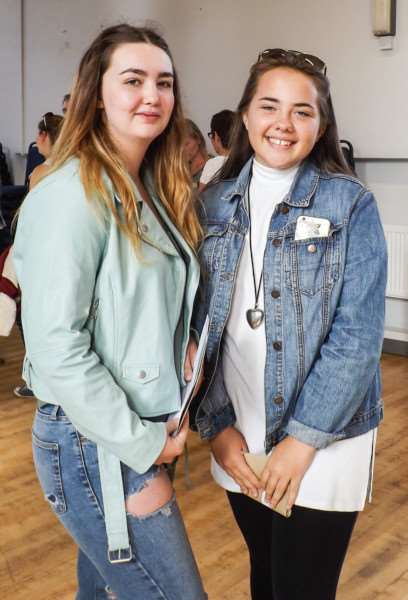 Tegan Harris (left) and Grace Johnson.