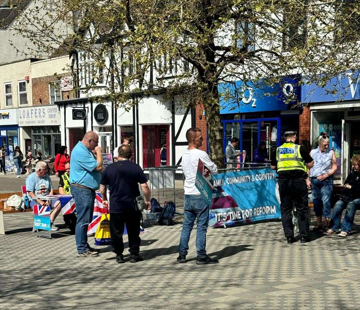 Police were called on the campaigning in Wisbech