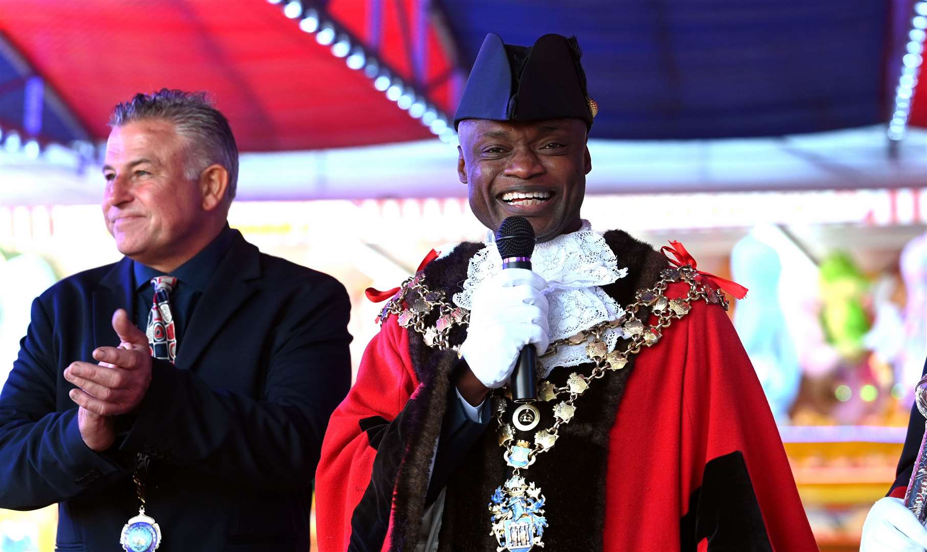 Opening of Statute Fair by Wisbech Mayor Sidney Imafidon