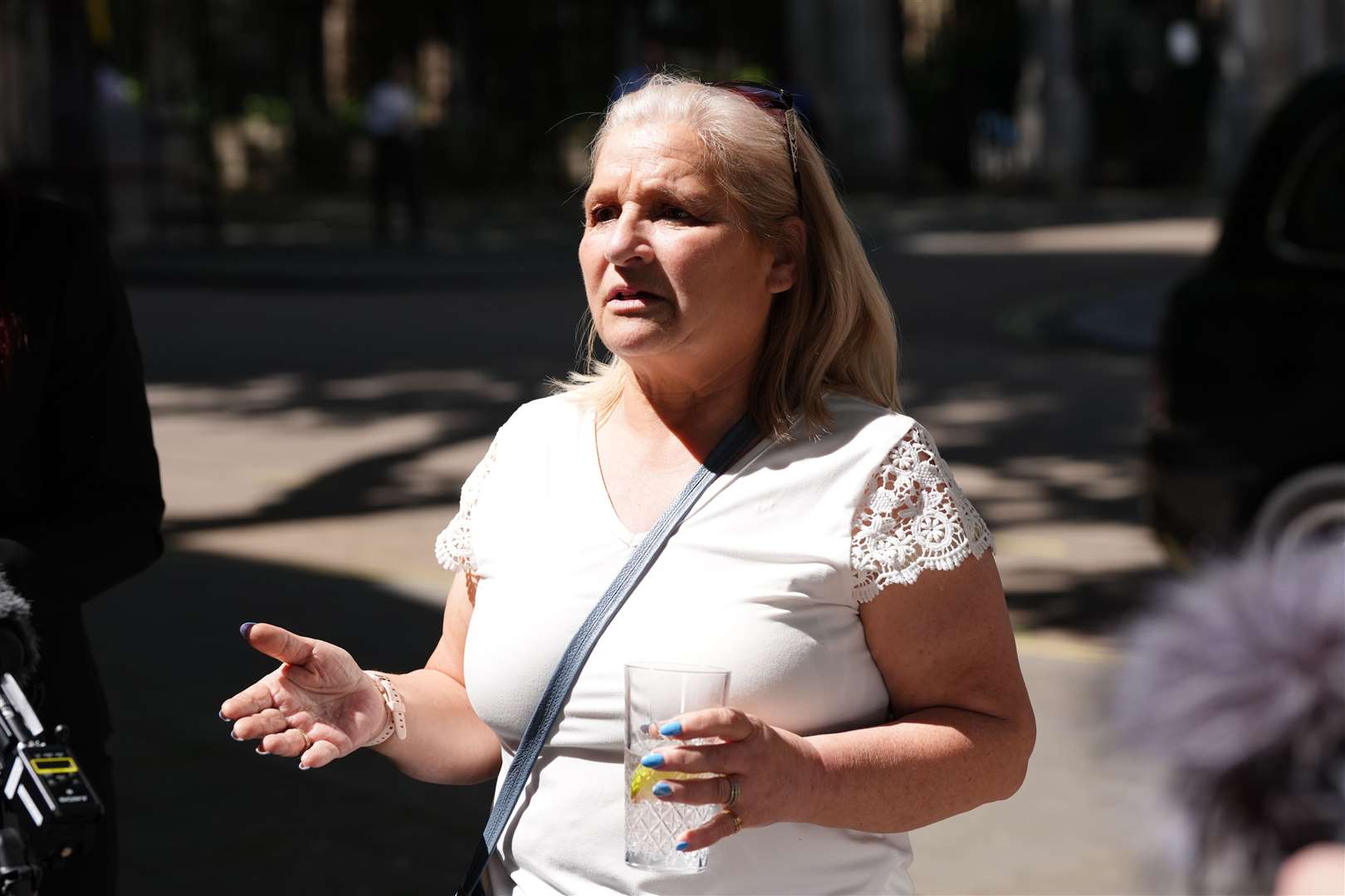 Kim Smith, sister of Peter Sullivan, outside the Royal Courts of Justice (Ben Whitley/PA)