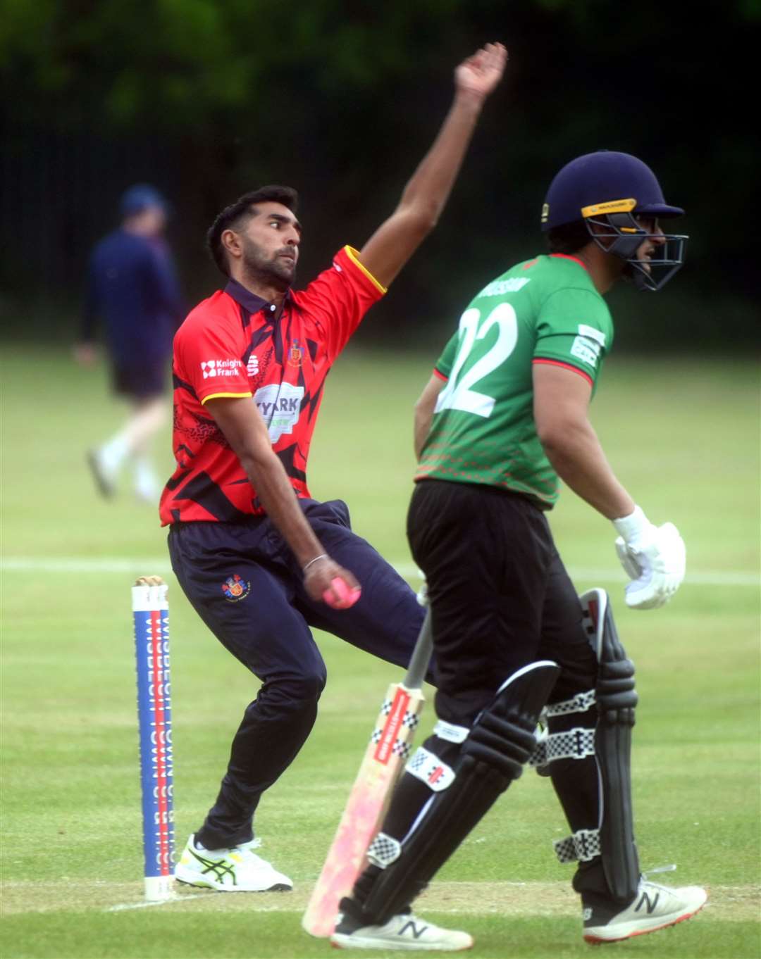 Wisbech's Sri Lankan all-rounder Shalin De Mel took 1-35 from eight overs and then scored 23 runs from 23 balls. Picture: Adam Fairbrother