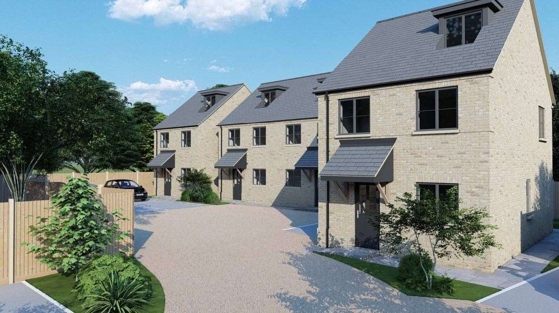 What the proposed houses might look like in Huntingdon Road. Image: Ely Design Group.